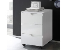 Rollcontainer >Suzette< in Weiß - 40x60x45cm...