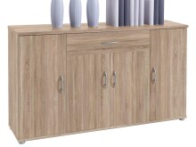 Sideboard >Lissy< in Sonoma-Eiche aus Kunststoff -...