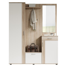 Garderoben-Set >Nessi< in Sonoma-Eiche - 145x184x29cm (BxHxT)