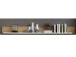 Wandboard >Kathlin< in Weiß/Matt - 180x18x22cm (BxHxT)