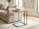 Beistelltisch >Rita I< in Wildeiche aus Metall - 38x62x43cm (BxHxT)