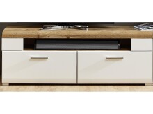 Wohnwand >Kathlin II< in Weiß/Matt aus Metall - 325x205x47cm (BxHxT)