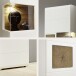 Wohnwand >Kathlin II< in Weiß/Matt aus Metall - 325x205x47cm (BxHxT)