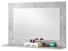 Wandspiegel >Peoria I< in Beton LA - 90,2x61,5x18,5cm (BxHxT)