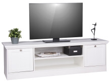 TV-Board >Landsted< in Weiß - 160x48x45cm...