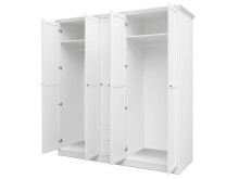 Kleiderschrank >Landsted< in Weiß - 190x200x67cm (BxHxT)