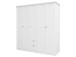 Kleiderschrank >Landsted< in Weiß - 190x200x67cm (BxHxT)