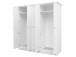 Kleiderschrank >Landsted< in Weiß - 190x200x67cm (BxHxT)