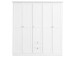 Kleiderschrank >Landsted< in Weiß - 190x200x67cm (BxHxT)