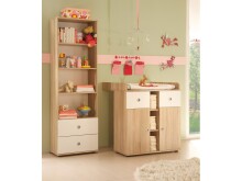 Wickelkommode >Floris< in Sonoma-Eiche - 89x101x78cm (BxHxT)