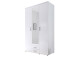 Kleiderschrank >Kitty I< in Weiß - 120x197x53cm (BxHxT)