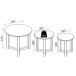 Satztisch >Rich< aus Massivholz - 115x42x50cm (BxHxT)