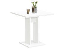 Esstisch >Yvette< in Weiß - 70x77,5x70cm (BxHxT)