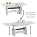 Couchtisch >Bruni< in Weiß - 150x48x65cm (BxHxT)