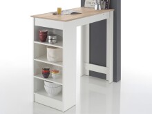 Bartisch >Rosalyn< in Weiß - 115x103x50cm...