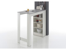 Bartisch >Rosalyn< in Beton Weiß - 115x103x50cm (BxHxT)