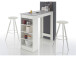 Bartisch >Rosalyn< in Beton Weiß - 115x103x50cm (BxHxT)