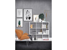 Regal >Wellington< in Weiß - 107.2x107.3x32.9cm (BxHxT)
