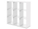 Regal >Wellington< in Weiß - 107.2x107.3x32.9cm (BxHxT)