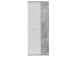 Schuhschrank >Balu< in Betonoptik Lichtgrau Weiß - 68,9x179,1x34,8cm (BxHxT)