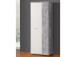Schuhschrank >Balu< in Betonoptik Lichtgrau Weiß - 68,9x179,1x34,8cm (BxHxT)