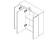 Spiegelschrank >Aggi< in Sonoma-Eiche - 68.6x68.1x20cm (BxHxT)