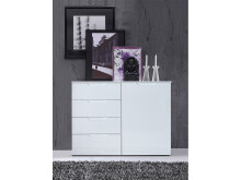 Kommode >Salinas I< in Weiß aus MDF - 109,9x84,9x34,1cm (BxHxT)