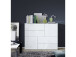Kommode >Salinas< in Weiß aus MDF - 114.9x92.9x34.1cm (BxHxT)