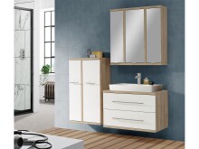 Midischrank >Arta< in Bianco Eiche Nachbildung -...