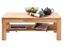 Couchtisch >Almeda< in Wildeiche geölt keilverzinkt - 115x70x46 (BxHxT)
