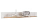 Wandboard >Briana< in New White aus MDF - 155x24x21cm (BxHxT)