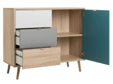 Kommode >Visby< in Sonoma-Eiche - 103x87x40cm (BxHxT)