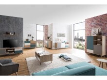 TV-Board >Visby< in Sonoma-Eiche - 150x52x40cm (BxHxT)