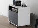 Rollcontainer >Blackpool< in Weiß matt - 47x55x38cm (BxHxT)
