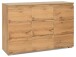 Kommode >Ravenna< in Honig-Eiche - 120x80x40cm (BxHxT)