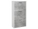 Schuhkipper >Filton< in Weiß Beton - 61x115x25cm (BxHxT)