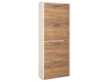 Schuhkipper >Filton II< in Weiß - 61x152x25cm (BxHxT)