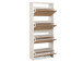Schuhkipper >Filton II< in Weiß - 61x152x25cm (BxHxT)