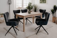 Esstisch >Crawley< in Sonoma-Eiche - 160x76,5x70cm (BxHxT)