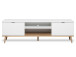 TV-Board >Dalarna< in Weiß aus Metall - 160x50x40cm (BxHxT)