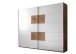 Schwebetürenschrank >Constantin< in Wildeiche / Weiß - 270x225x60cm (BxHxT)