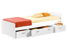 Bradford Modernes Einzelbett mit 3X Schubkästen 90 x...