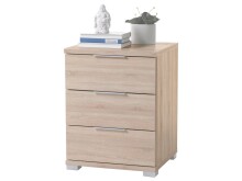 Nachtkommode >Nelli< in Sonoma-Eiche - 46x61x42cm...
