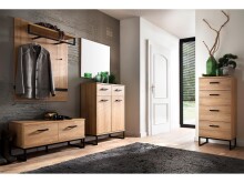 Sitzbank >Torrent< in Grandson Oak Nachbildung - 101x46x38cm (BxHxT)