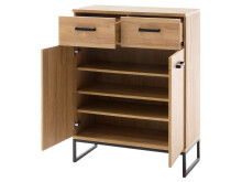 Schuhschrank >Torrent< in Grandson Oak Nachbildung - 81x104x38cm (BxHxT)