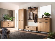Sideboard >Torrent< in Grandson Oak Nachbildung - 151x88x44cm (BxHxT)
