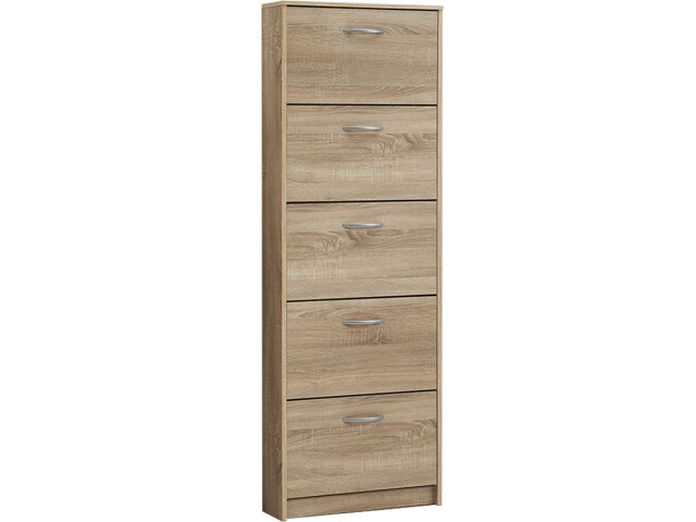 Schuhkipper >Arend< in Eiche - 58,5x168,5x17cm (BxHxT)