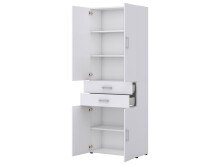 Büro-Set >Hamburg VI< in Weiß aus Metall - 80x33cm (BxH)