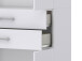 Büro-Set >Hamburg VI< in Weiß aus Metall - 80x33cm (BxH)