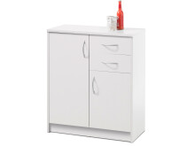 Kommode >Olli< in Weiß - 74x86x35cm (BxHxT)